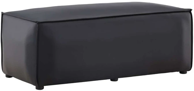 Venture Design Sėdimoji Pufa, Palermo, 59x119 cm, Juoda