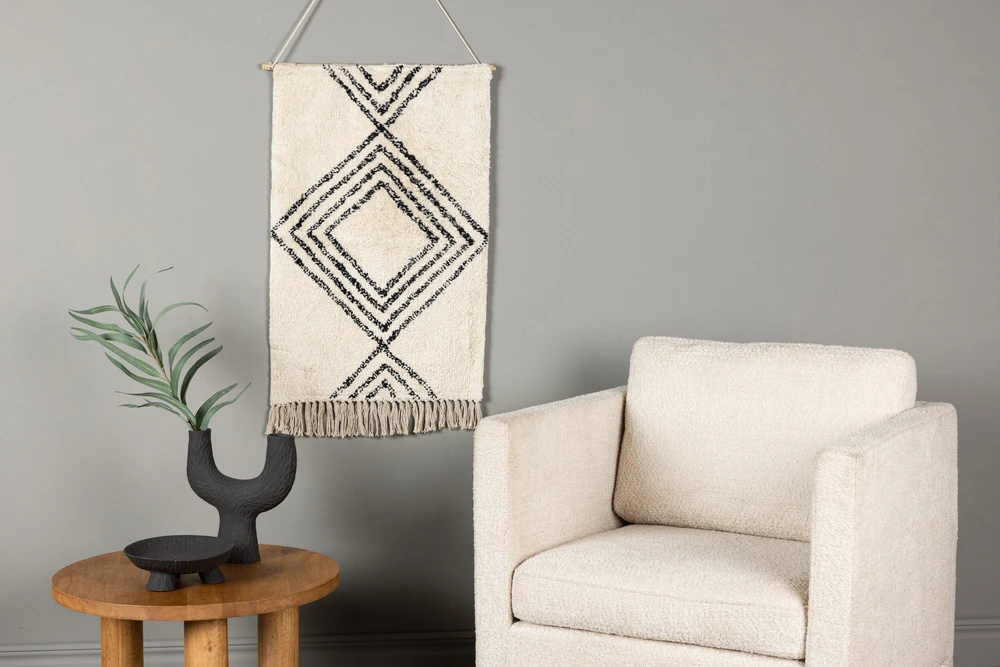 Venture Design Sieninis kilimas, Meilė, 50x80 cm, Balta-šviesi