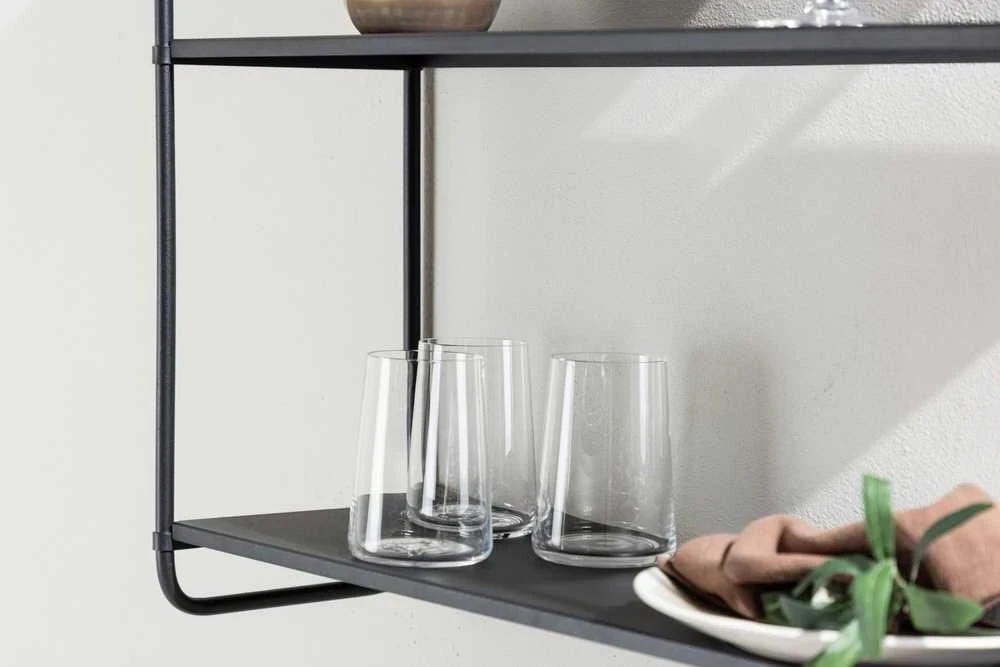 Venture Design Sieninis lentynas, Lyon, 62x63 cm, Juodas