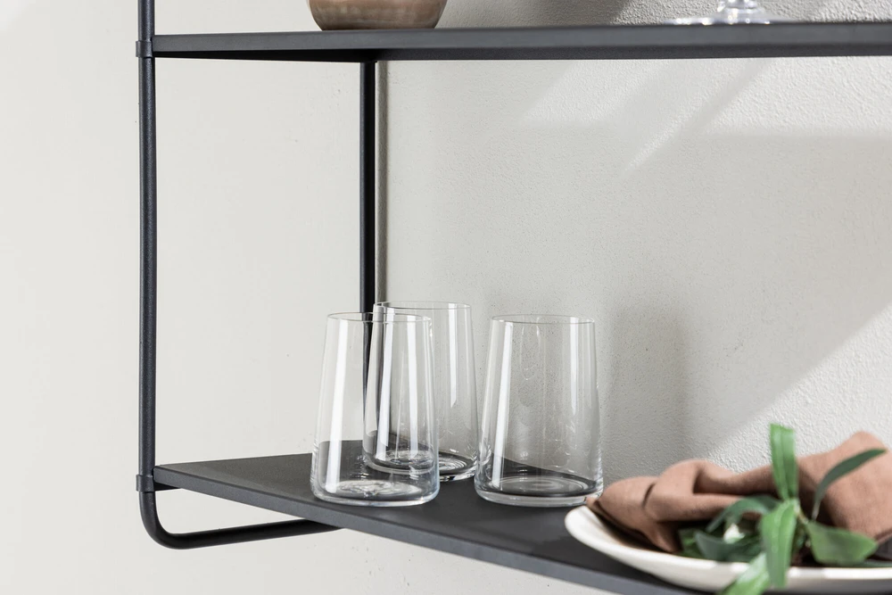 Venture Design Sieninis lentynas, Lyon, 62x63 cm, Juodas