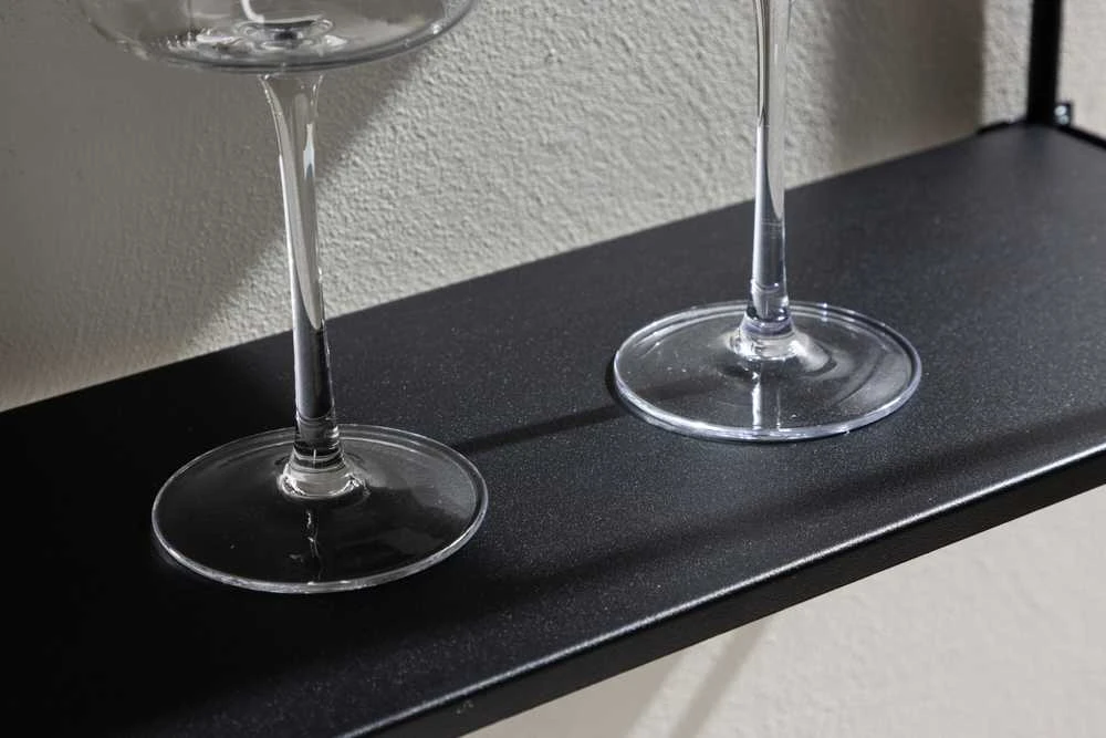 Venture Design Sieninis lentynas, Lyon, 122x63 cm, Juodas