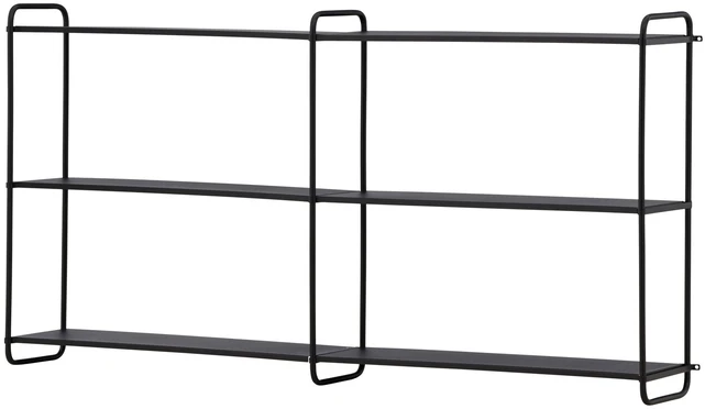 Venture Design Sieninis lentynas, Lyon, 122x63 cm, Juodas
