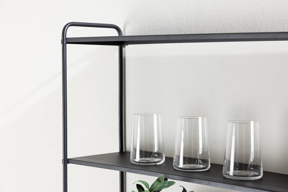 Venture Design Sieninis lentynas, Lyon, 122x63 cm, Juodas