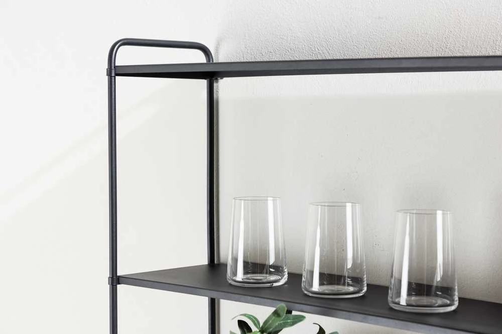 Venture Design Sieninis lentynas, Lyon, 122x63 cm, Juodas