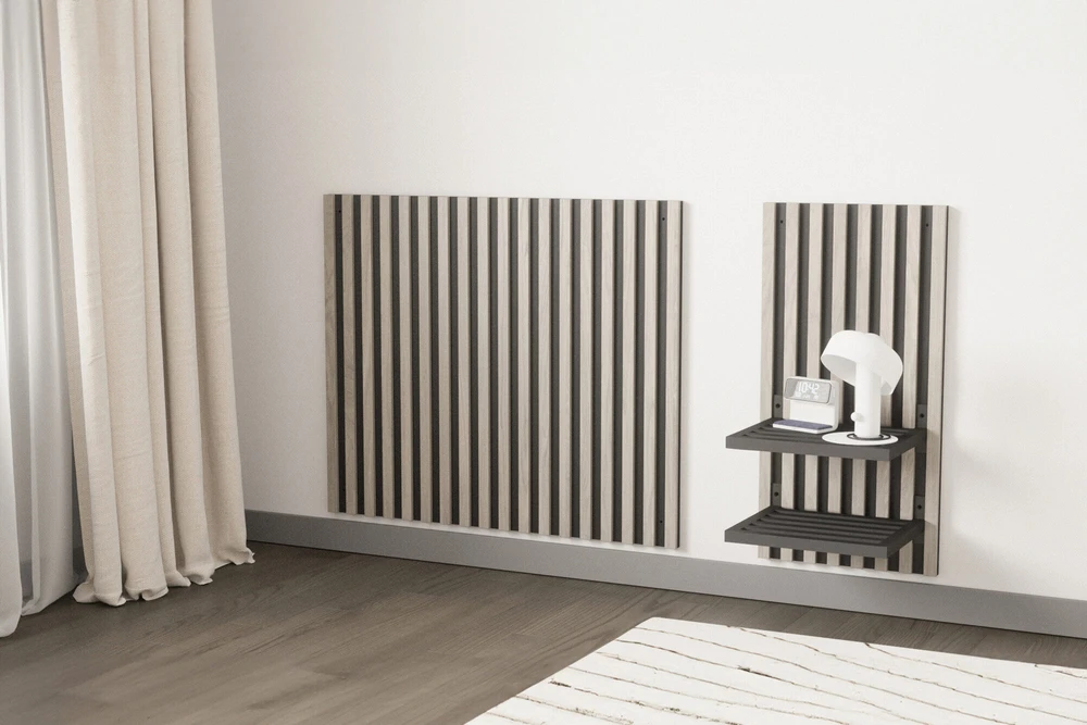 Venture Design Sieninis panelis - Naktinė spintelė, Toulon, W40.5xH80 cm, balintas