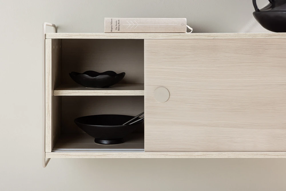 Venture Design Sieninis spintelė, Paryžius, 121x35x48 cm, Balta