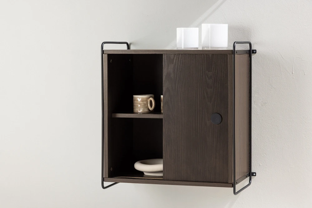 Venture Design Sieninis spintelė, Paryžius, 61x35x67,8 cm, Mocca