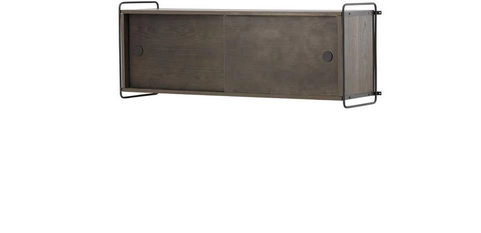 Venture Design Sieninis spintelis, Paryžius, 121x35x48 cm, Tamsiai rudas