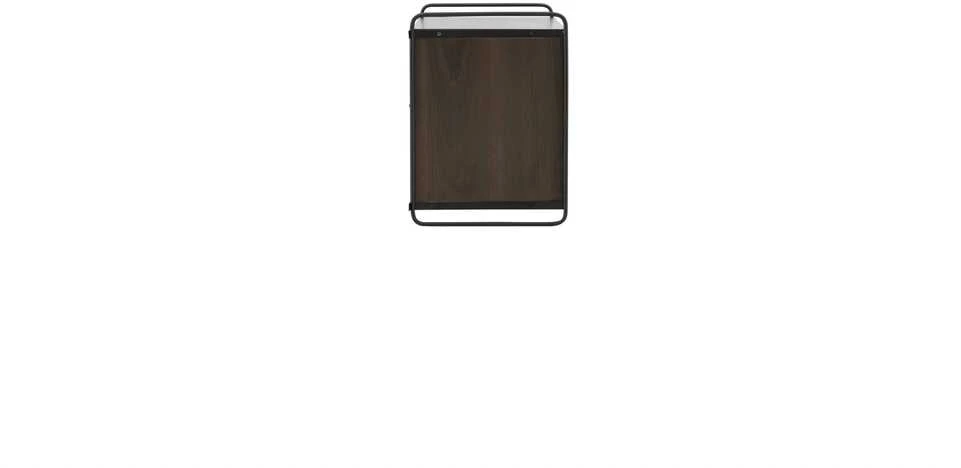 Venture Design Sieninis spintelis, Paryžius, 121x35x48 cm, Tamsiai rudas