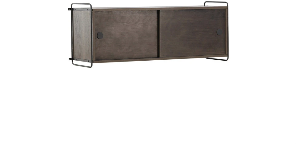 Venture Design Sieninis spintelis, Paryžius, 121x35x48 cm, Tamsiai rudas