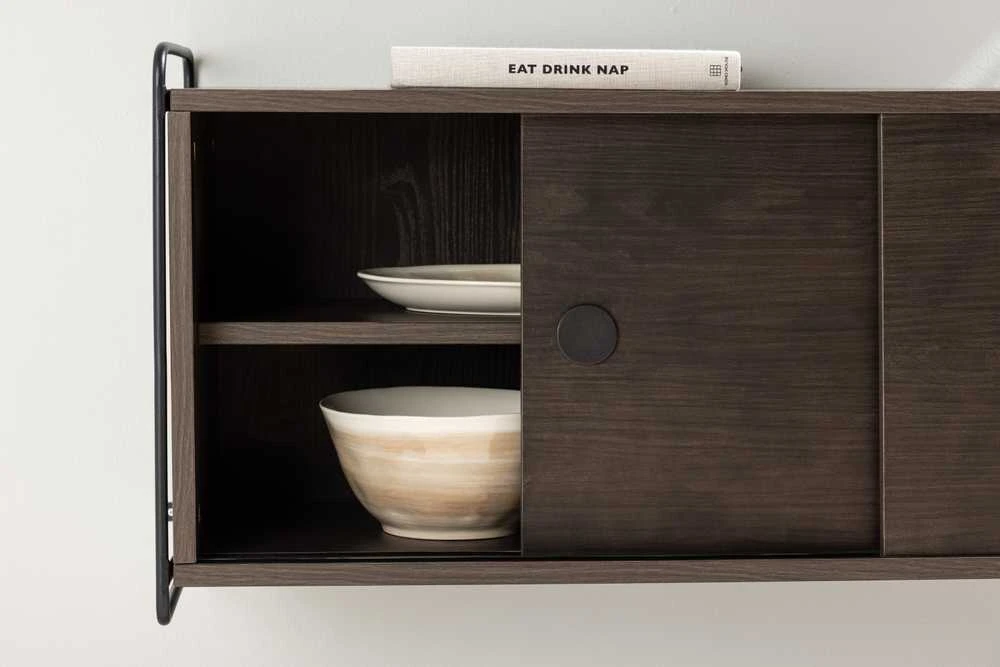 Venture Design Sieninis spintelis, Paryžius, 121x35x48 cm, Tamsiai rudas
