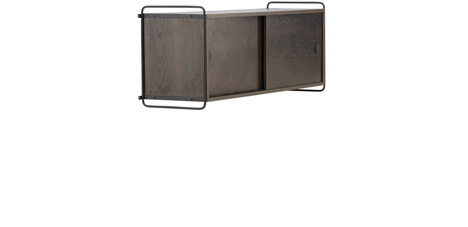 Venture Design Sieninis spintelis, Paryžius, 121x35x48 cm, Tamsiai rudas