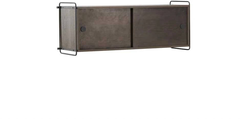Venture Design Sieninis spintelis, Paryžius, 121x35x48 cm, Tamsiai rudas
