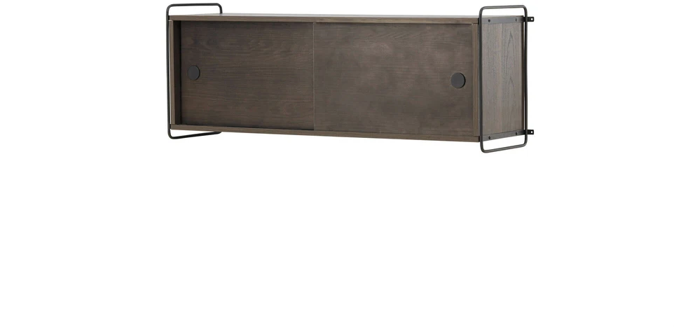 Venture Design Sieninis spintelis, Paryžius, 121x35x48 cm, Tamsiai rudas