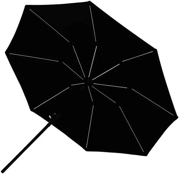Venture Design Skėtis, Sabal su LED apšvietimu, 270 cm, Juodas