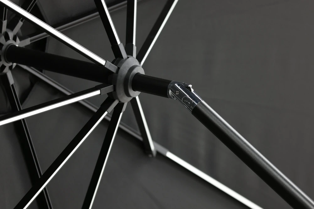 Venture Design Skėtis, Sabal su LED apšvietimu, 270 cm, Juodas