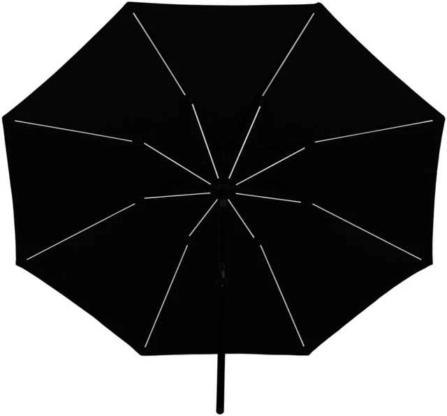Venture Design Skėtis, Sabal su LED apšvietimu, 270 cm, Juodas