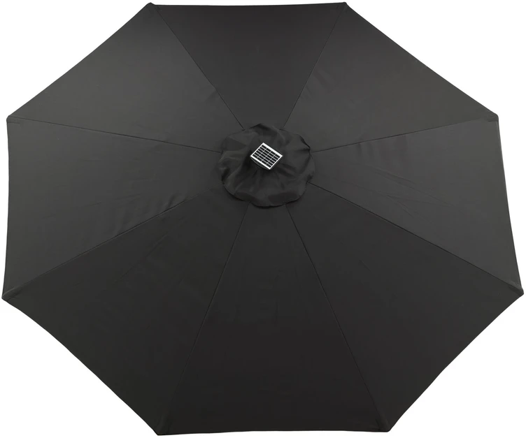 Venture Design Skėtis, Sabal su LED apšvietimu, 270 cm, Juodas