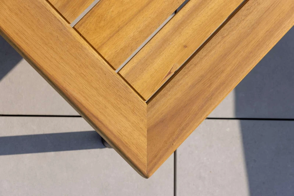 Venture Design Sodo baldų komplektas, Andora, stalas, kėdė ir sofa, juoda