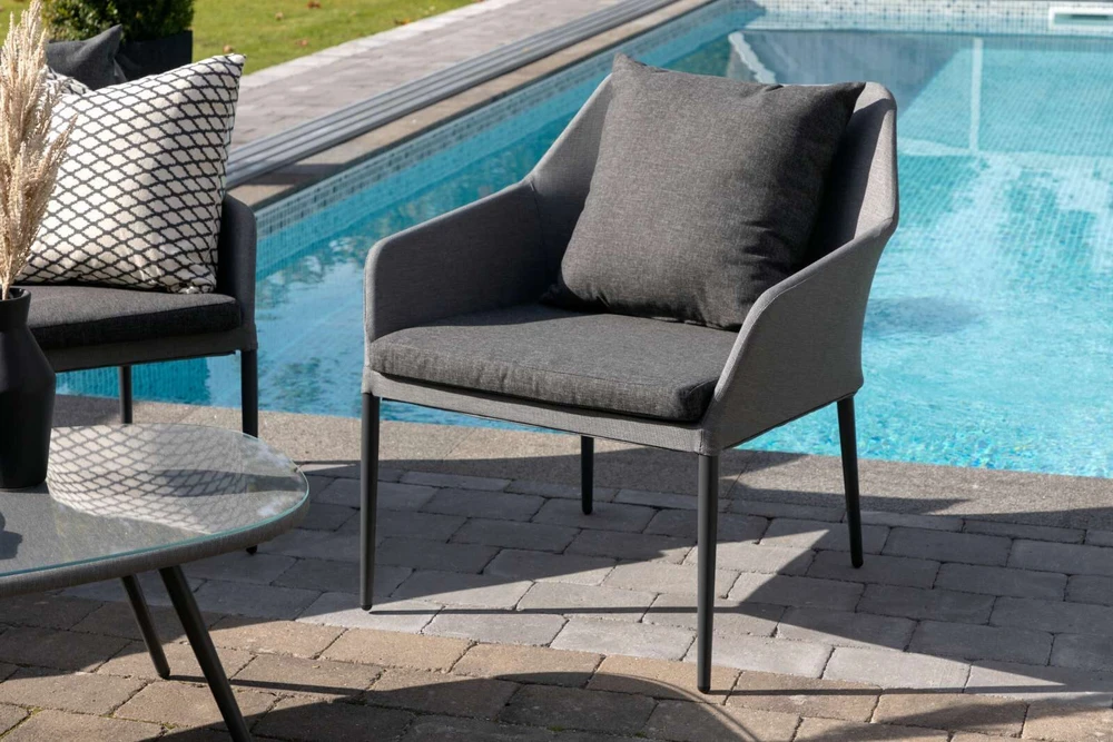 Venture Design Sodo baldų komplektas, Spoga, 75x79x72 cm, Juoda