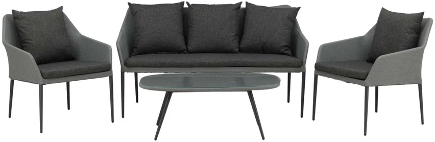 Venture Design Sodo baldų komplektas, Spoga, 75x79x72 cm, Juoda