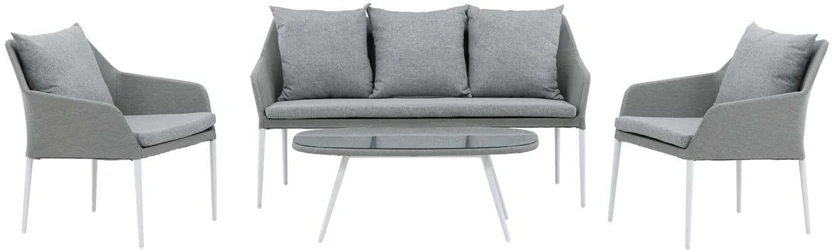Venture Design Sodo baldų komplektas, Spoga, 75x79x72 cm, Pilka