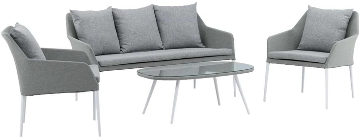 Venture Design Sodo baldų komplektas, Spoga, 75x79x72 cm, Pilka