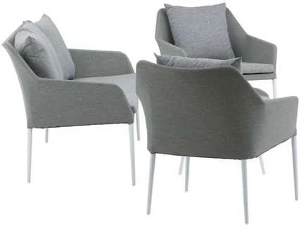 Venture Design Sodo baldų komplektas, Spoga, 75x79x72 cm, Pilka