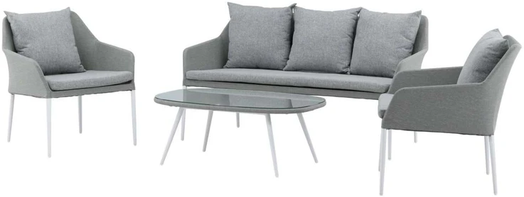 Venture Design Sodo baldų komplektas, Spoga, 75x79x72 cm, Pilka
