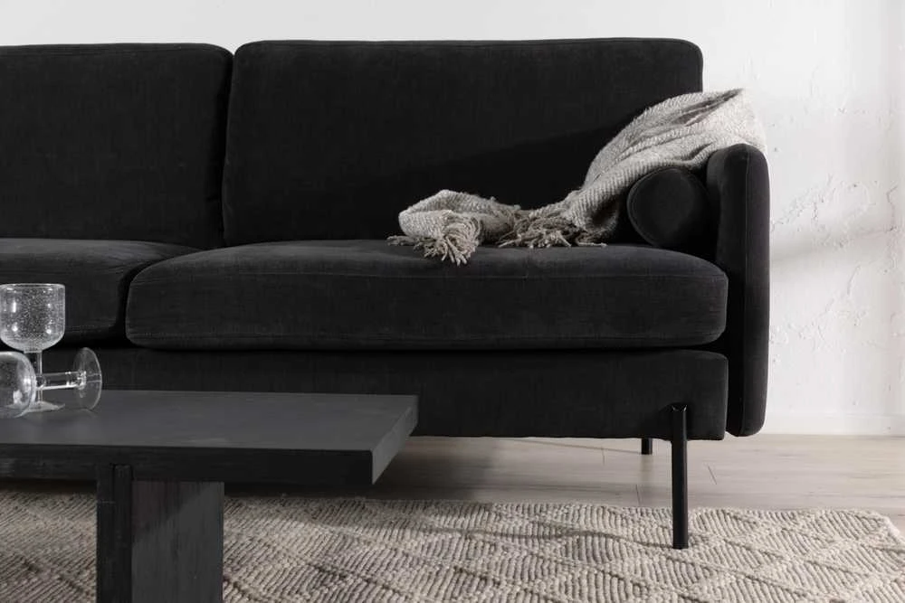 Venture Design Sofa, Antibes 3-vietės, 209.5x87 cm, Tamsiai pilka