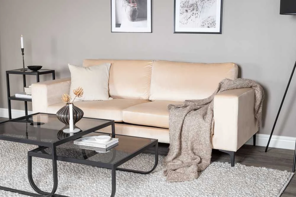 Sofa, Bolero, 215x88 cm, kreminė