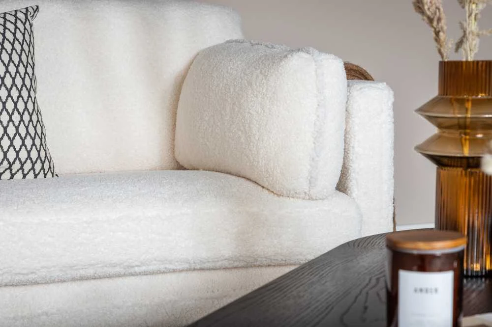 Venture Design Sofa, Boom 3-sėdimų vietų, 203x90 cm, Balta
