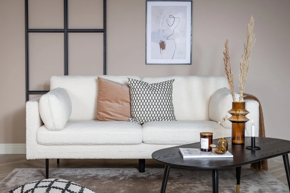 Venture Design Sofa, Boom 3-sėdimų vietų, 203x90 cm, Balta