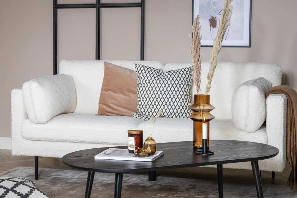 Venture Design Sofa, Boom 3-sėdimų vietų, 203x90 cm, Balta