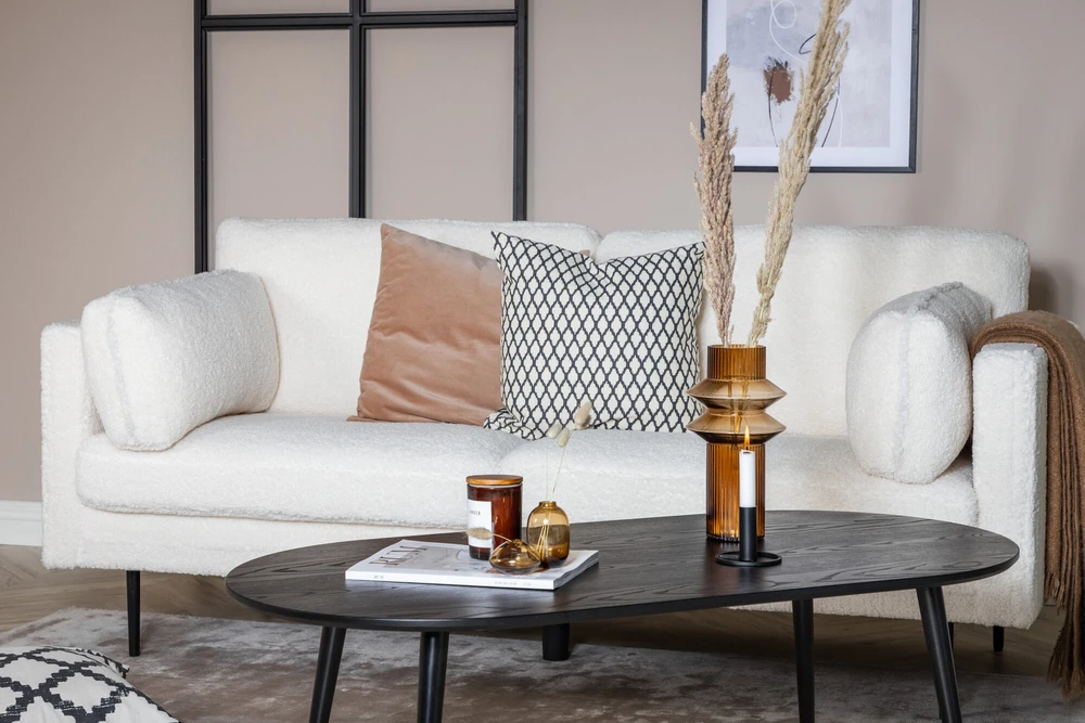 Venture Design Sofa, Boom 3-sėdimų vietų, 203x90 cm, Balta