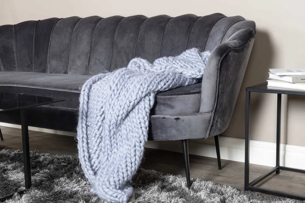 Venture Design Sofa, Calais 3-vietės, 180x78 cm, Tamsiai pilka