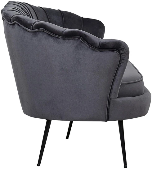 Venture Design Sofa, Calais 3-vietės, 180x78 cm, Tamsiai pilka
