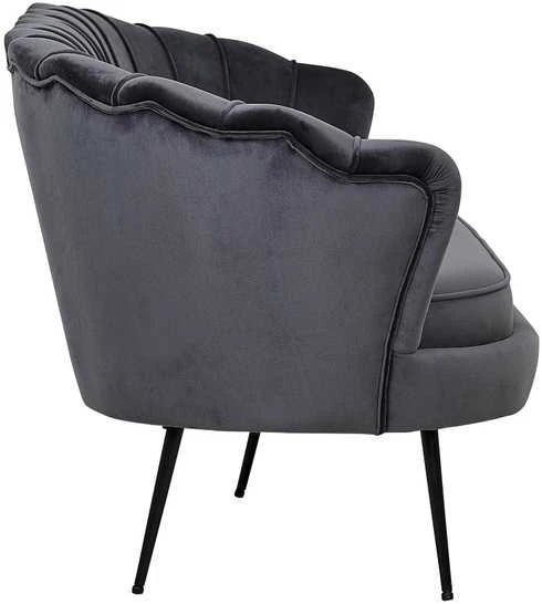 Venture Design Sofa, Calais 3-vietės, 180x78 cm, Tamsiai pilka