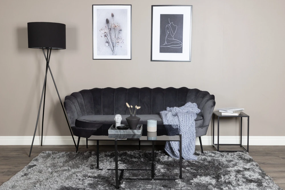 Venture Design Sofa, Calais 3-vietės, 180x78 cm, Tamsiai pilka
