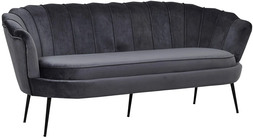 Venture Design Sofa, Calais 3-vietės, 180x78 cm, Tamsiai pilka