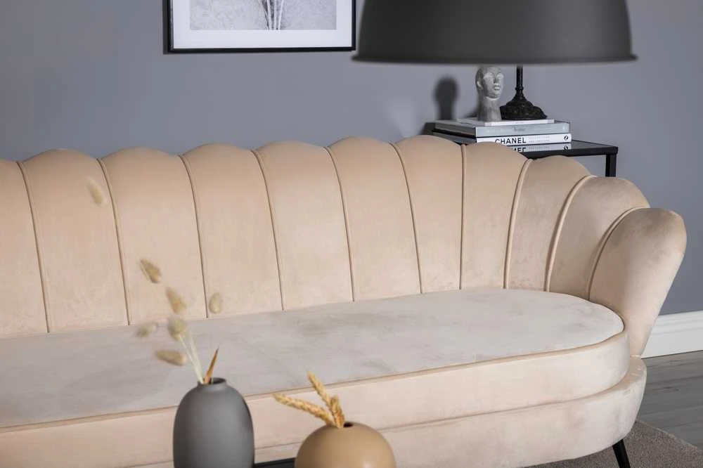 Sofa, Calais 3 vietų, 180x78 cm, kreminė