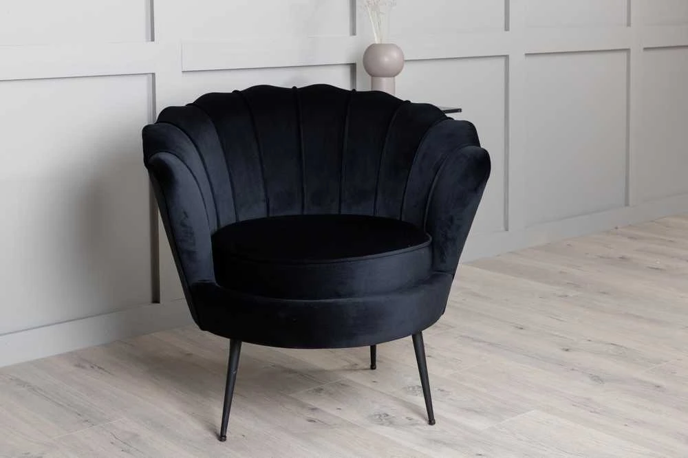 Fotelis Venture Design Sofa, Calais viengubas, 77x76x83 cm, Juoda
