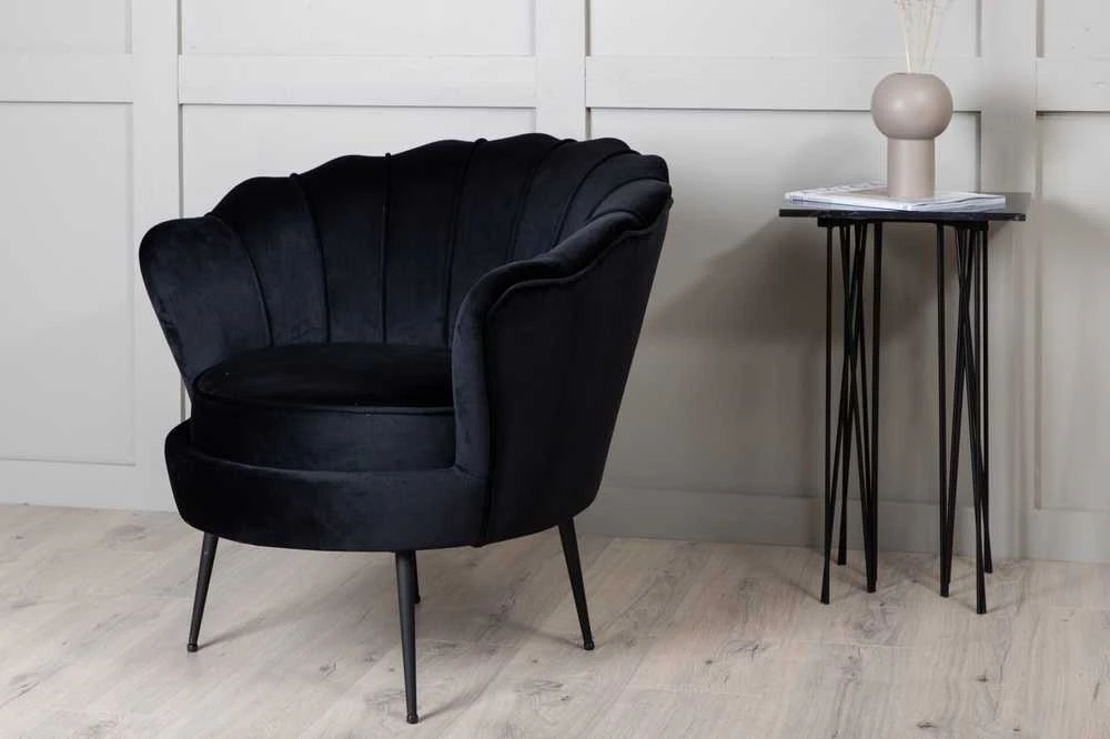 Fotelis Venture Design Sofa, Calais viengubas, 77x76x83 cm, Juoda