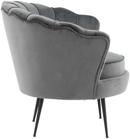Fotelis Venture Design Sofa, Calais viengulė, 77x76x83 cm, Tamsiai pilka