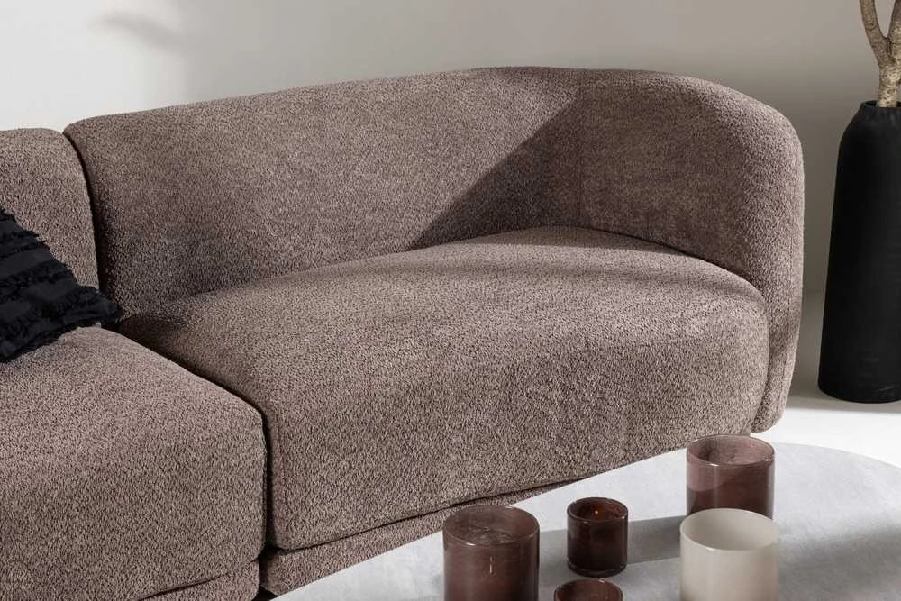 Venture Design Sofa, Cielo 3-vietės, 91x268x80 cm, Ruda