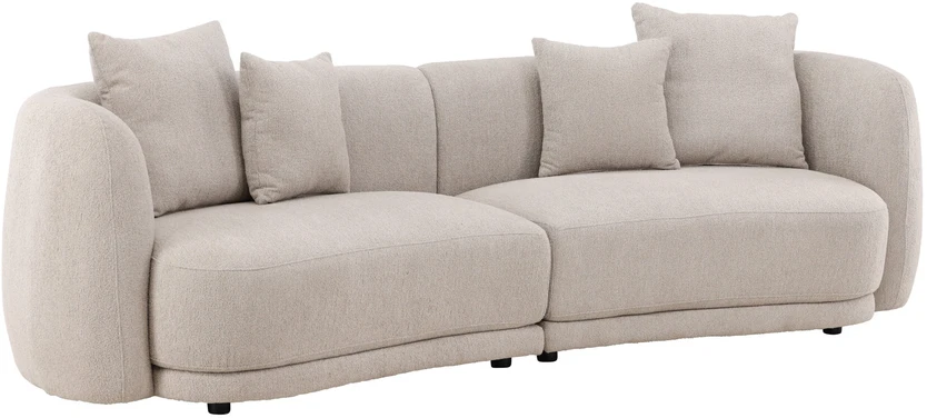 Venture Design Sofa, Cielo 3-vietės, 91x268x80 cm, Bėžmėlyna
