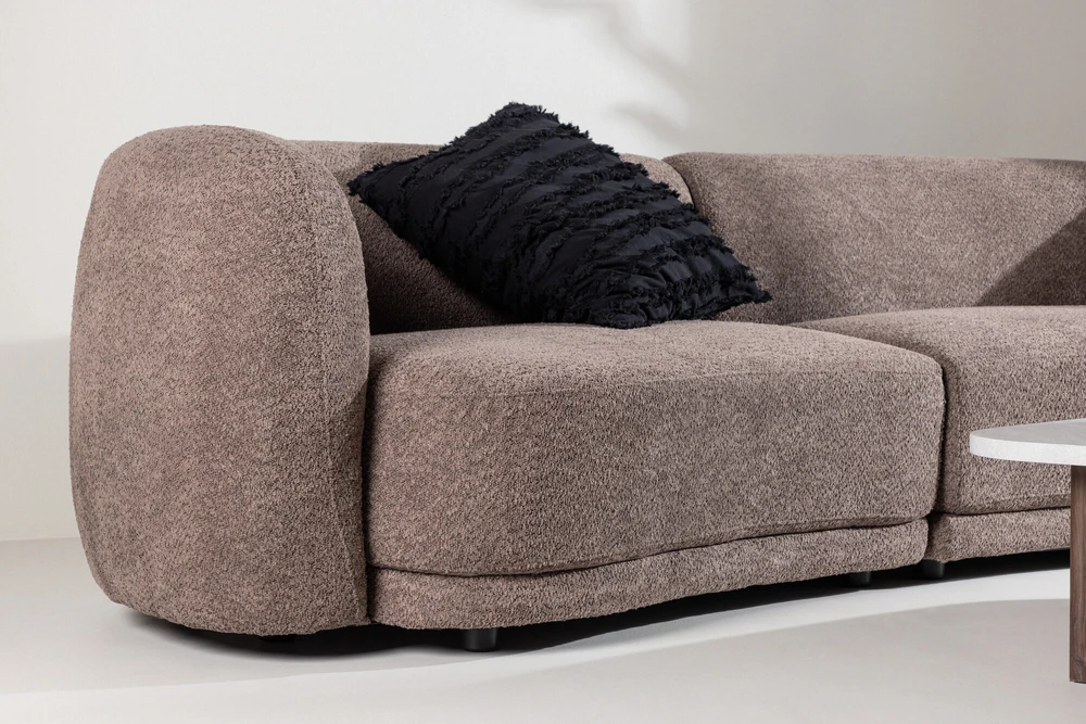 Venture Design Sofa, Cielo 3-vietės, 91x268x80 cm, Ruda