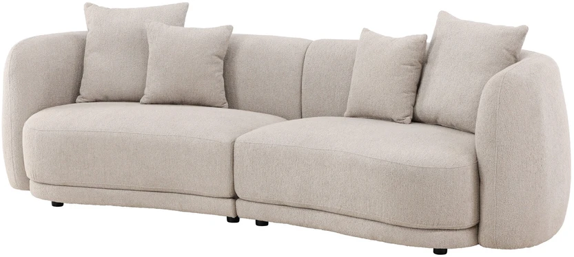 Venture Design Sofa, Cielo 3-vietės, 91x268x80 cm, Bėžmėlyna