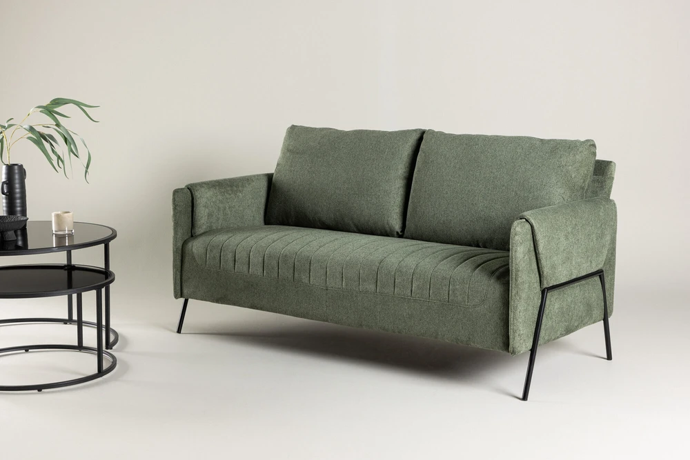 Venture Design Sofa, Indigo 2-vietė, 77x165x85 cm, Žalia