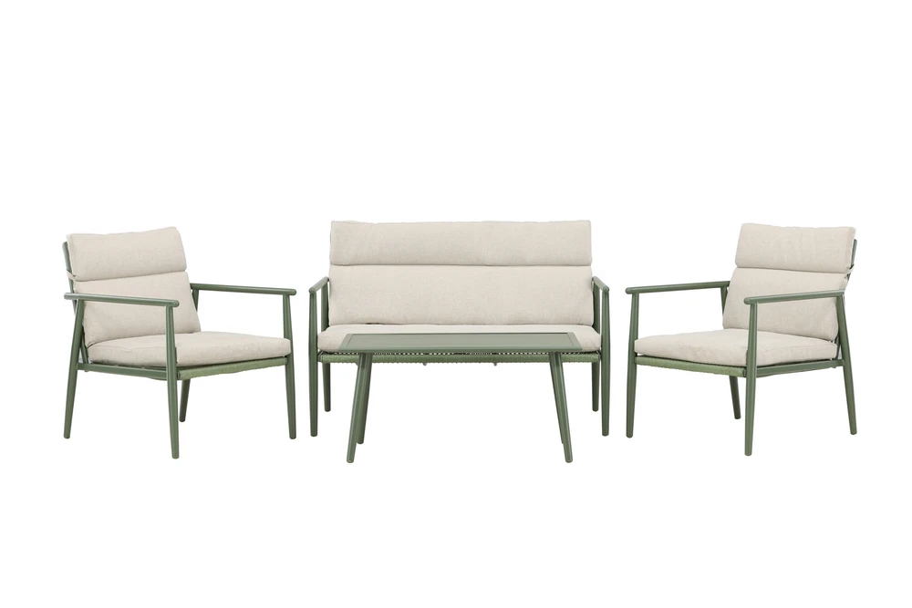 Venture Design Sofa komplektas Mazzaro žalia smėlio spalvos plienas